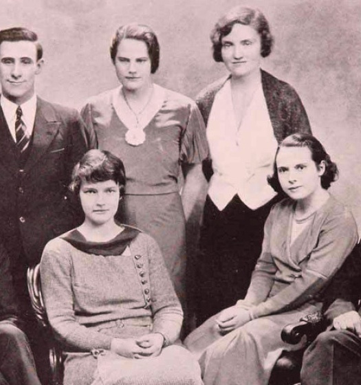 Mary H. Brown, MA’33, pictured first row, second from left, in 1933.