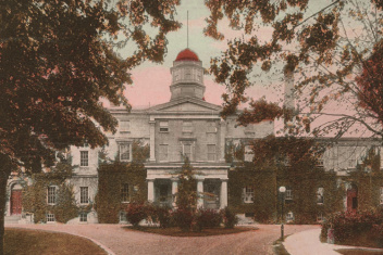Vintage photo of the McCall MacBain Arts Building