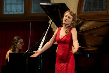 Kate Fogg performing at the Wirth Vocal Prize Competition accompanied by pianist Rebecca Klassen-Wiebe
