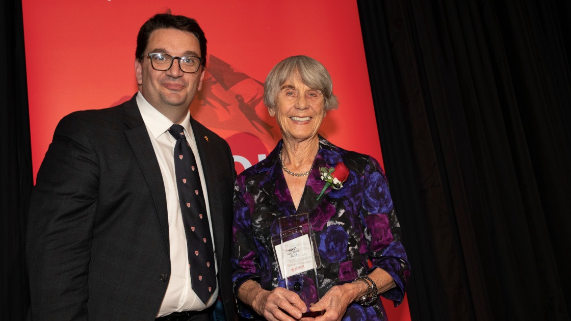 MAA President Luciano D’Iorio with D. Lorne Gales Special Recognition Award recipient Helgi Soutar