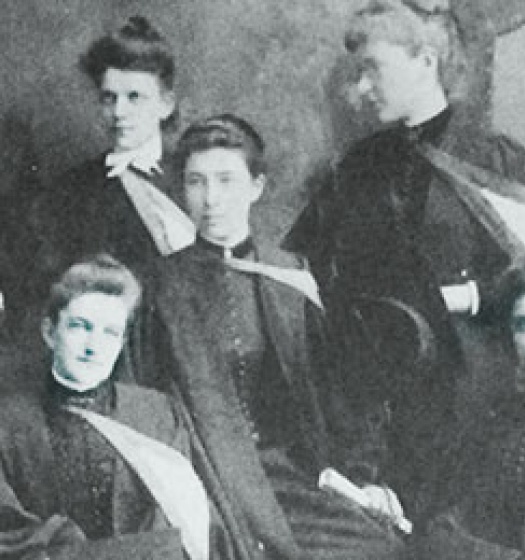 The original eight female McGill graduates.