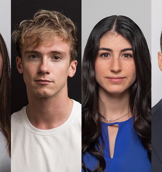 McGill students Hilary Lee, Charles Lowe, Rachel Korman and Balarama Holness