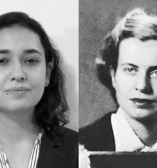 Portraits of Maria Haddad and Dr. Jurate Tanners