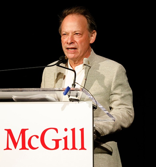 Gala host and McGill alumnus Adam Gopnik