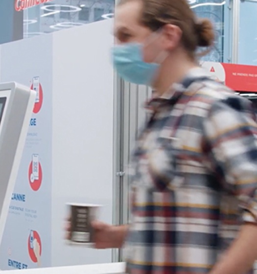 Person in Innovation Retail Lab