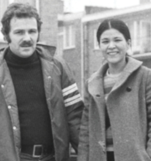 Alfred and Shizuko Guenkel as newlyweds