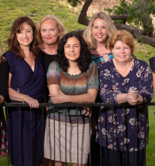 Susan Reid, far left, with members of McGill's Bequests and Planned Gifts team.