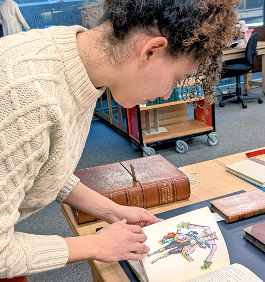 A person reading a book